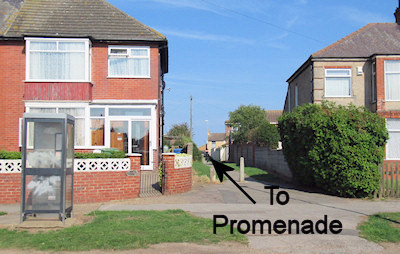 Phonebox path to promenade