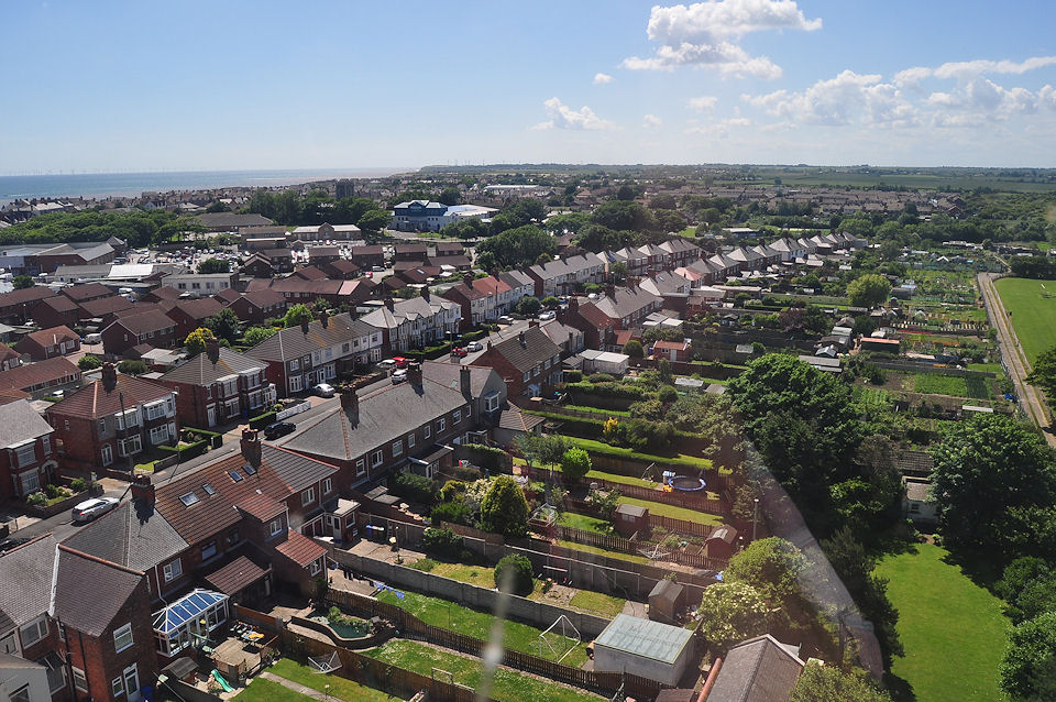 View from the top of Withernsea Lighthouse